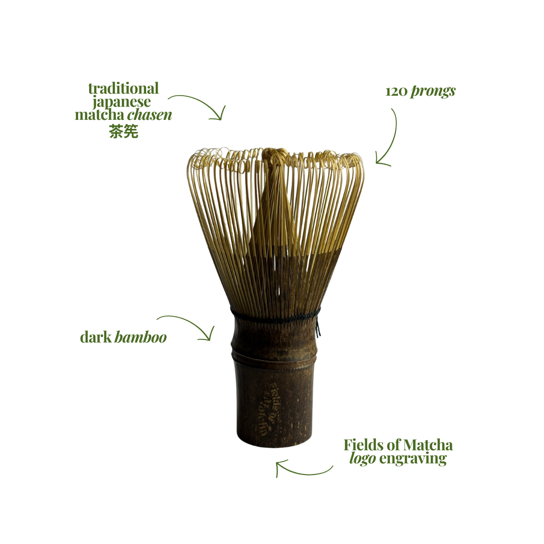 Dark Bamboo Matcha Whisk (Chasen) – 120 Prongs for Optimal Froth Dark Bamboo Matcha Whisk (Chasen) – 120 Prongs for Optimal Froth